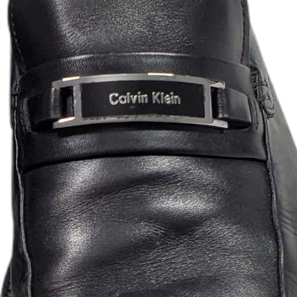 Calvin Klein Men Harrow slip on Dress Shoes Black - Picture 6 of 11